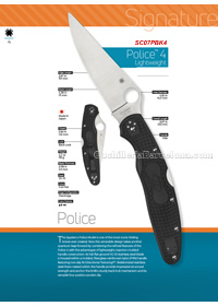 TACTICAL FOLDING KNIVES POLICE 4 Spyderco