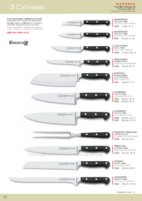 CHEF KNIVES BAVARIA 3 Claveles