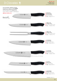 KITCHEN KNIVES RIOJA 2 3 Claveles