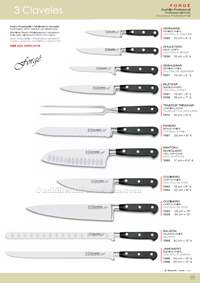  KITCHEN KNIVES 3 Claveles