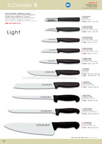 CUCHILLO COCINA LIGHT 3 Claveles