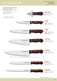 CUCHILLO COCINA PALOSANTO 3 Claveles