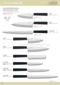 KITCHEN KNIVES JAPANESE TOKYO 3 Claveles