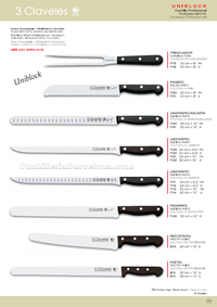 KITCHEN KNIVES UNIBLOCK 3 Claveles