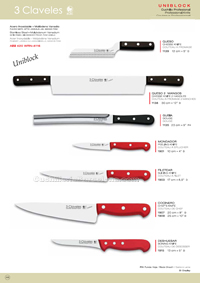 KNIVES PROFESSIONAL UNIBLOCK 3 Claveles