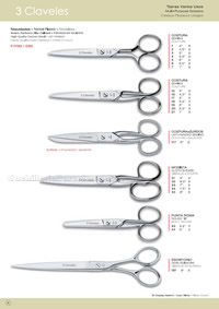 TESOURA DE COSTURA 1 3 Claveles