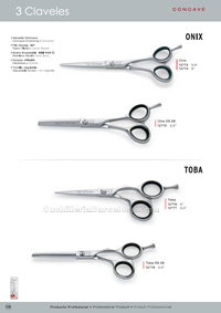 HAIRDRESSING SCISSORS CONCAVE 2 3 Claveles