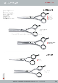 HAIRDRESSING SCISSORS CONCAVE 3 3 Claveles