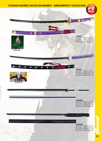 KATANAS ONE PIECE - NARUTO BAMB Amont