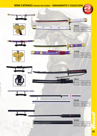 MINI KATANAS ONE PIECE, BLEACH, NARUTO Amont