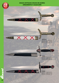 TEMPLAR MEDIEVAL DAGGERS Amont