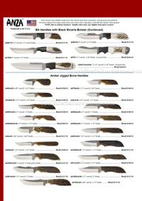 HUNTING AND MOUNT KNIVES ANZA
