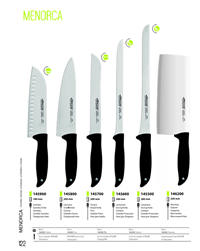 MENORCA KITCHEN KNIVES Arcos