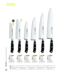 CHEF KNIVES RIVIERA Arcos