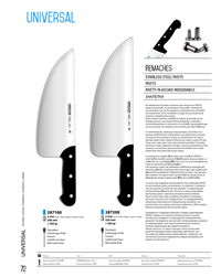 MACHETTES POUR LES POISSONS UNIVERSAL Arcos