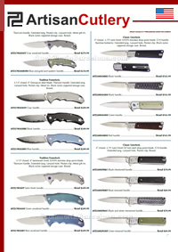 NAVALLES TCTIQUES FRAMELOCK - LINERLOCK ArtisanCutlery