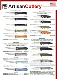 FACAS WAISTLINE, PREDATOR LINERLOCK ArtisanCutlery