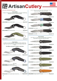 FACAS COBRA, HYPERION, HORNET ArtisanCutlery