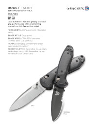 COUTEAUX POCHE BOOST  Benchmade