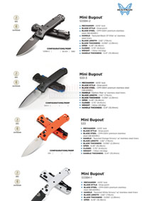 COLTELLI MINI BUGOUT  Benchmade