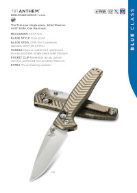 COUTEAUX POCHE ANTHEM Benchmade