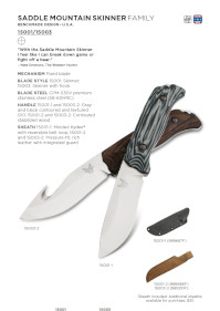 COUTEAUX SADDLE MOUNTAIN SKINNER  Benchmade