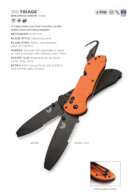 COUTEAUX POCHE TRIAGE Benchmade