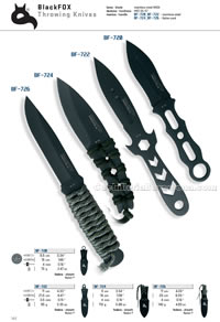 BLACK FOX THROWING KNIVES Blackfox