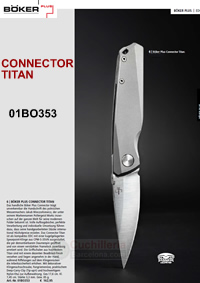 CONNECTOR TITANIUM FOLDING KNIVES BOKER