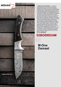 COLTELLI TASCA M-ONE DAMASCO BOKER