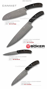 COLTELLI CUCINA DAMASCO PURE BOKER