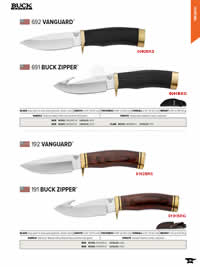 ZIPPER VANGUARD KNIVES Buck