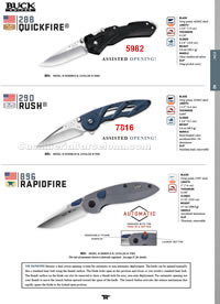 QUICKFIRE RUSH RAPIDFIRE FOLDING KNIVES Buck