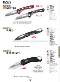 VERTEX APEX REDPOINT FOLDING KNIVES Buck