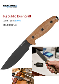 GANIVETS REPUBLIC BUSHCRAFT ColdSteel