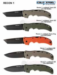 RECON 1 BK TACTICAL FOLDING KNIVES ColdSteel