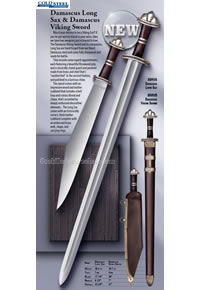 LONG SAX VIKING DAMASCUS SWORDS ColdSteel