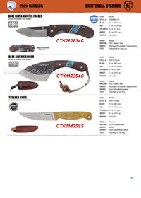 BLUE RIVER, TRELKEN HUNTING KNIVES Condor