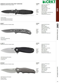  BOMBASTIC, GUSSET, JINX FOLDING KNIVES CRKT