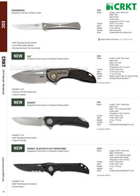 COUTEAUX POCHE CROSSBONES, XOC, SEISMIC CRKT