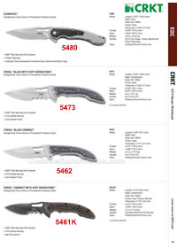 COLTELLINI EDC CARNUFEX, FOSSIL CRKT