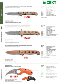 NAVAJAS TACTICAS M16 CRKT