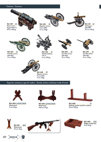 CANONS MINIATURES ET SUPPORTS EN BOIS Denix