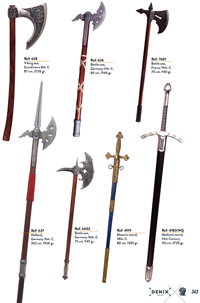 MEDIEVAL BATTLE AXES S. VI-XV Denix