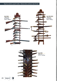 WOODEN STANDS AND SHELVES PISTOLS, SWORD Denix