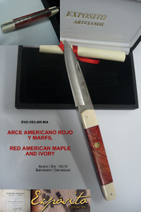 POCKETKNIFE SVD 503 RED MAPLE IVORY Exposito