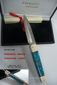 POCKETKNIFE SVD 503TURQUOISE IVORY Exposito