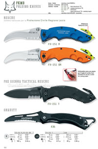 RESCUE FOX SIERRA GRAVITY FOLDING KNIVES FKMD