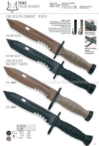 CUCHILLOS FOX OPLITA COMBAT BAYONT TANTO FKMD