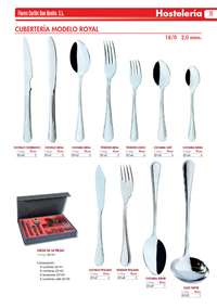 MODEL ROYAL CUTLERY Flores Cortes